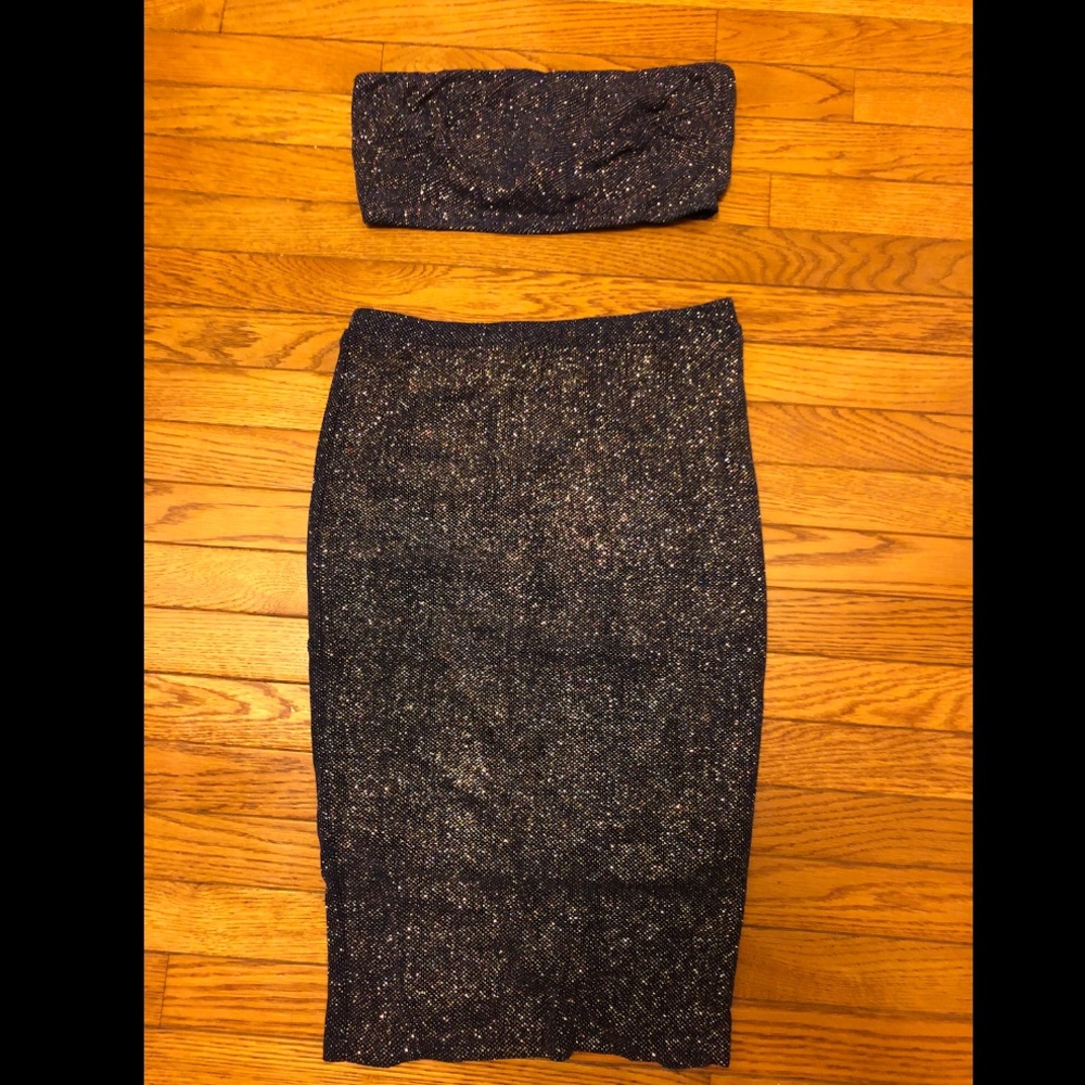 NWT Forever 21 NYE sparkley two piece set